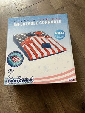 Pool Candy Stars & Stripes Inflatable Cornhole New